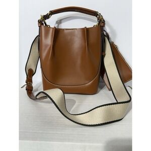 Zara Brown Bucket Bag